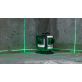 KAPRO 884G kryžminių linijų lazeris Green 4D